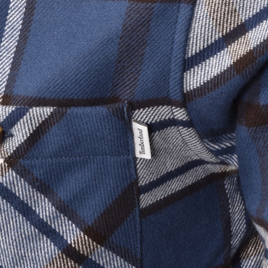 Alternative Image for ProductTimberland Long Sleeved Flannel Check Shirt Navy3